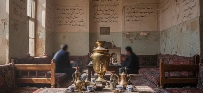 عکس وسایل قهوه خانه های ایران